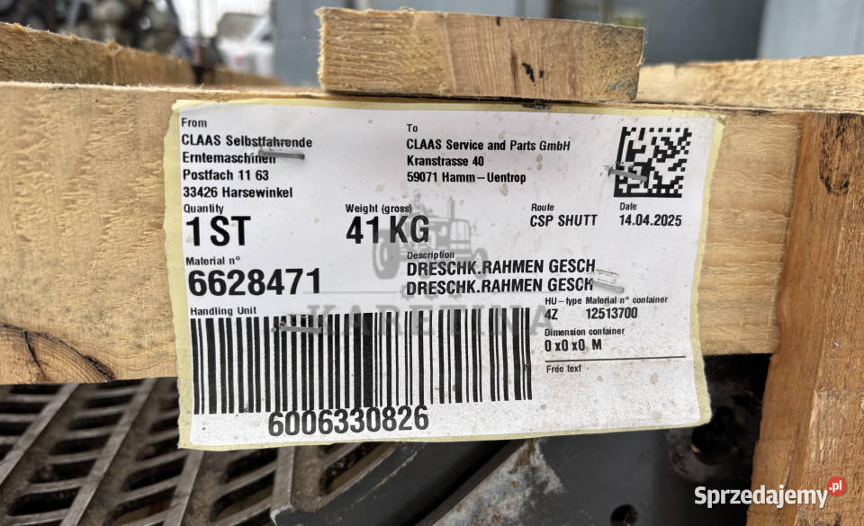 CLAAS Medion 330 H Klepisko Rama Klepiska Jastrzębniki