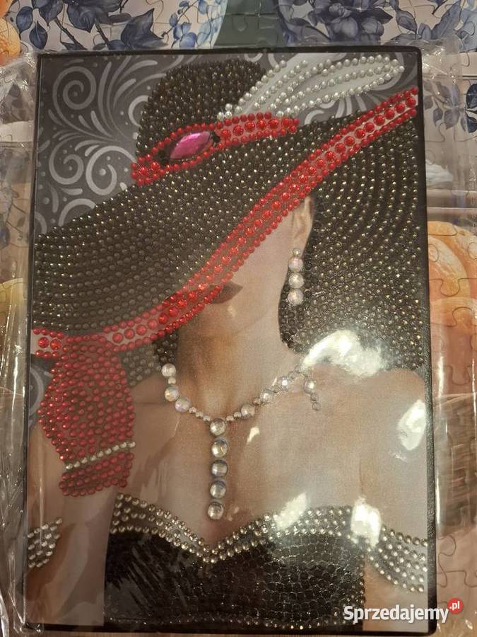 Notes wyklejany diamencikami zakladka Warszawa