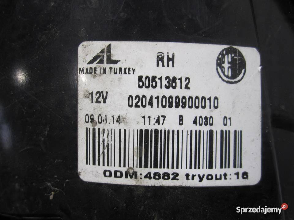 GIULIETTA LIFT 14r lampa prawa tył 50513612 osobowe