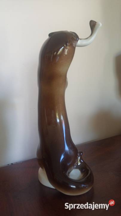 Wydra z rybą figurka Łomonosow Gdańsk