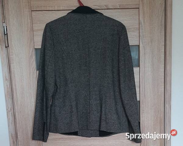 Żakiet marynarka ciemnoszary klapy czarne 40 Warszawa