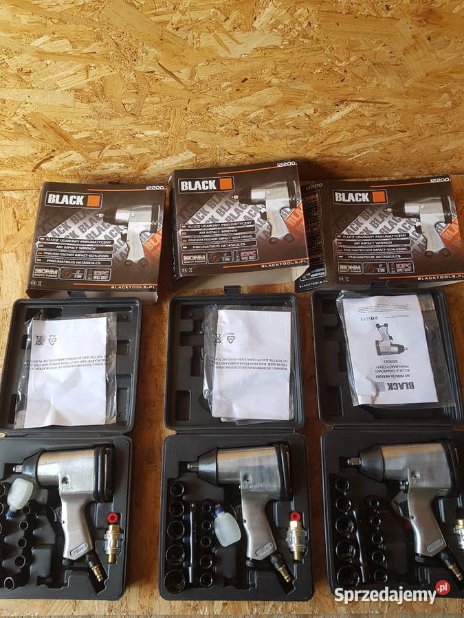 Pneumatyczny klucz udarowy 12 310 nm Black Głogowa sprzedam