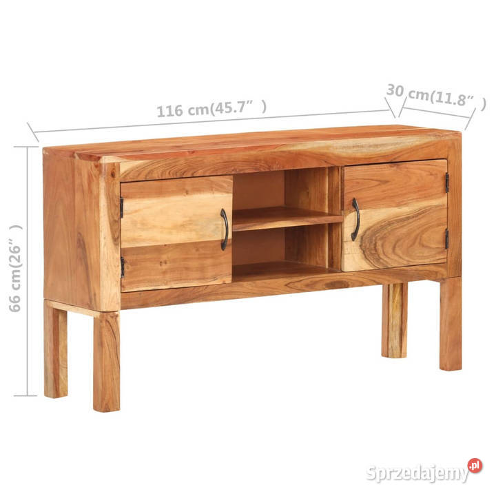 Szafka 116x30x66 lite drewno akacjowe WM320476 Warszawa