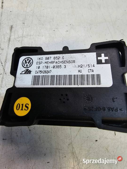 CZUJNIK MODUŁ SENSOR ESP AUDI A3 8P 1K0907652C Układ ABS i ESP