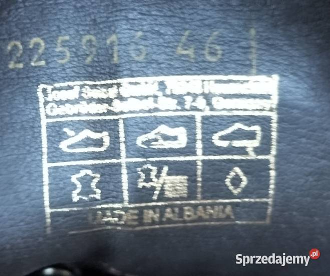 Buty męskie Josef Seibel Skóra 46 szary/srebrny Półbuty Wałbrzych