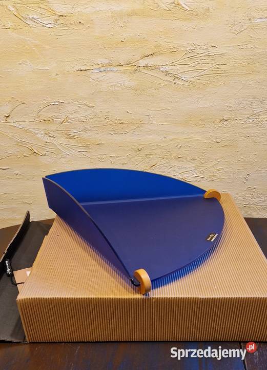 Designerska PATERA PÓŁMISEK TACA włoska niebieski