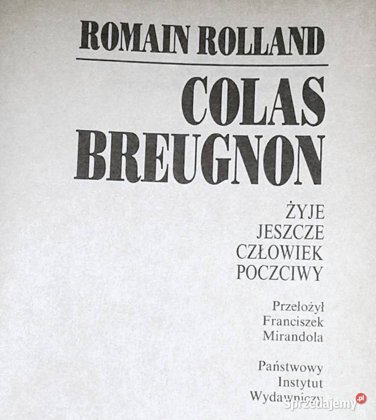 Colas Breugnon Romain Rolland miękka Chełm