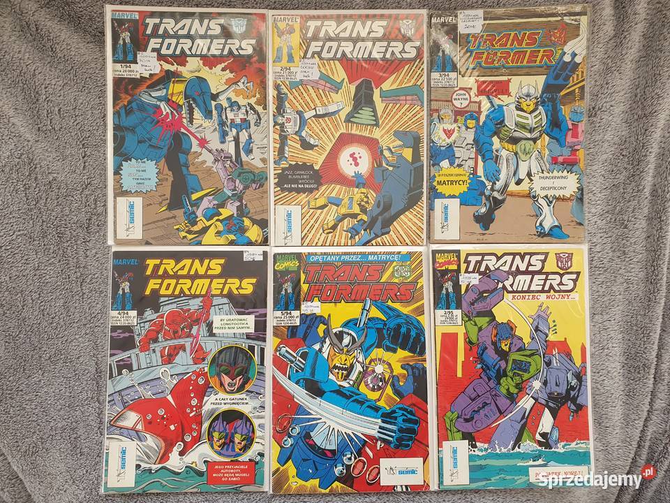 Transformers zestaw 18 komiksów wyd TMSemic lata Gdynia