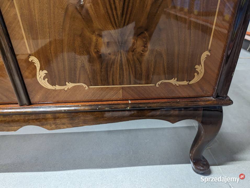 KOMODA BUFET LUDWIKOWSKA ORZECH DREWNIANA ANTYK Wiślinka