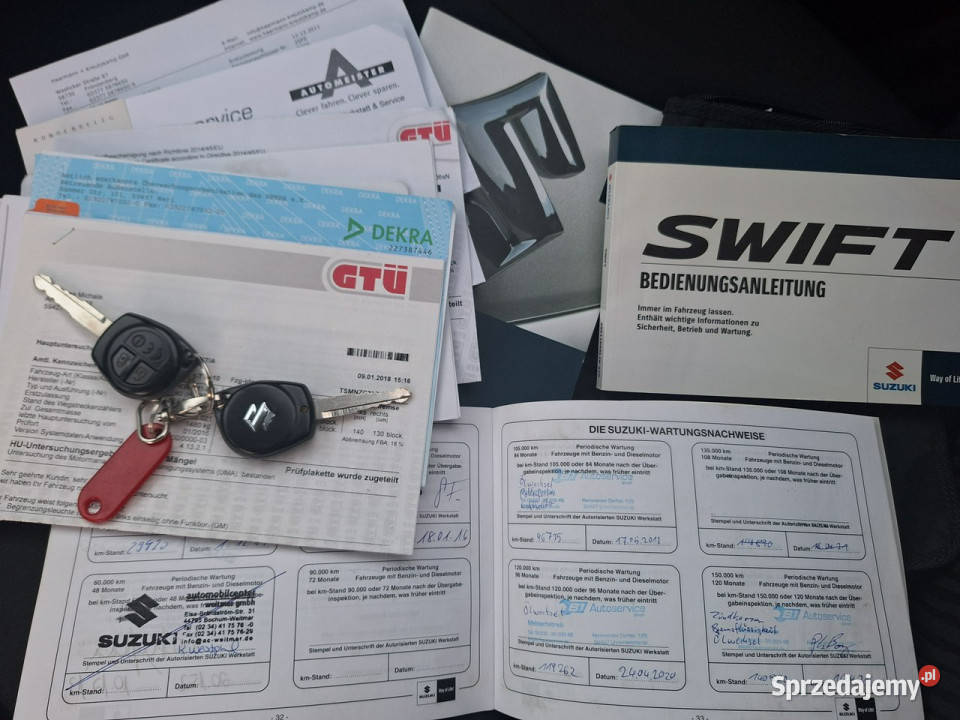 Suzuki Swift 13i Z NiEMiEC Ładny podgrzewane garażowany Olsztyn