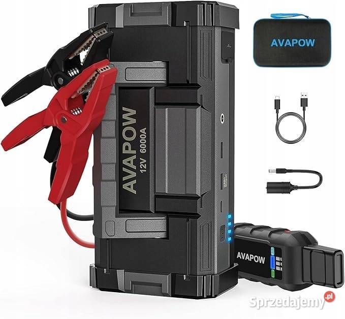 Booster rozruch JUMP STARTER AVAPOW T8 pomorskie Gdańsk