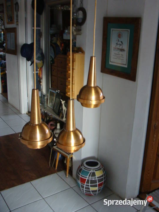 Stylowy lampa kaskadowa z lat 70 Wrocław