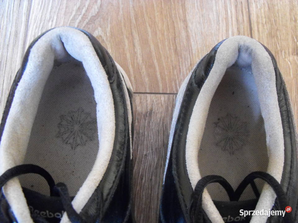 Buty REEBOK 3940 247 Skóra buty skórzane czarne czarny Białystok
