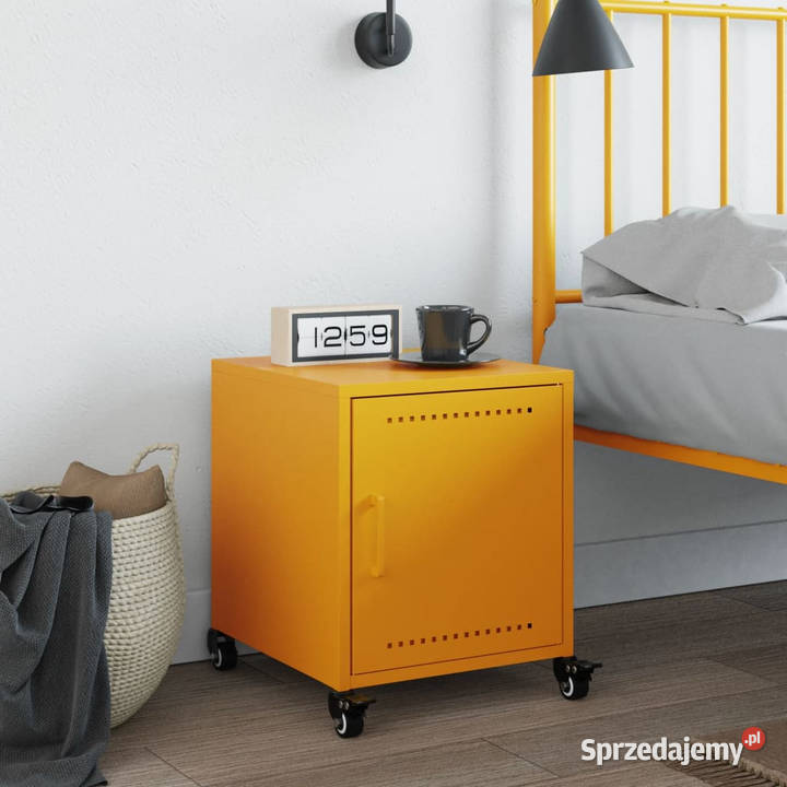 Szafka nocna musztardowa 36x39x435 stal WM846620 Warszawa