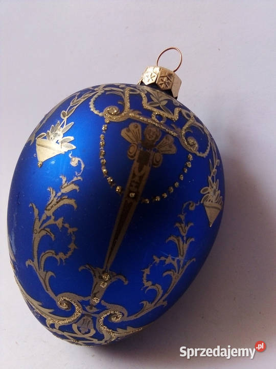 szklana bombka jajko w stylu Faberge vintage śląskie Częstochowa