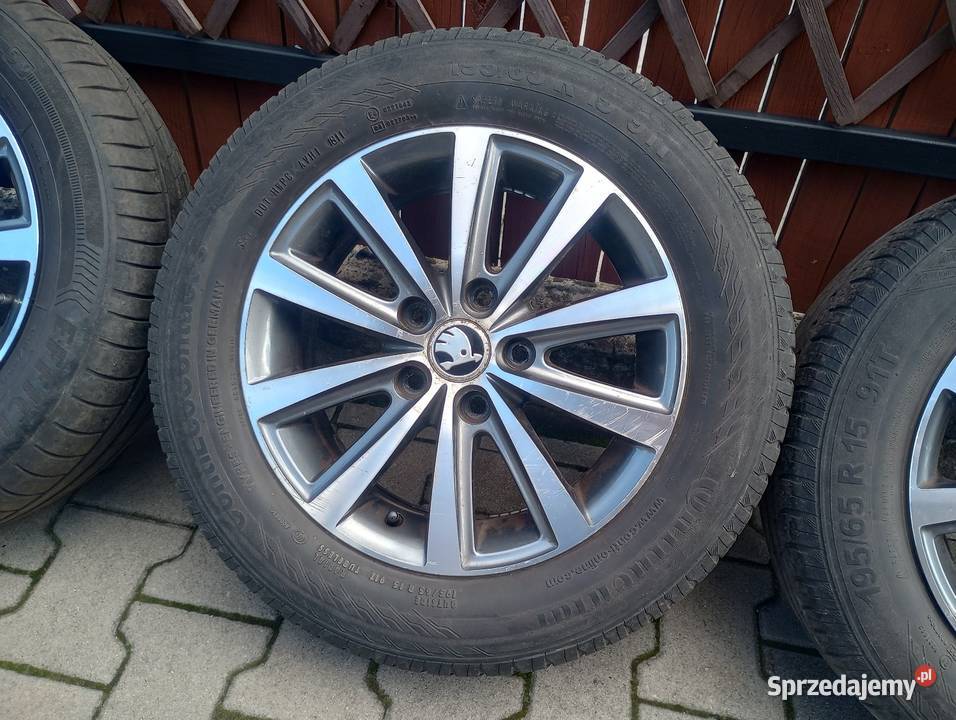 Alufelgi 15 5x112 6j et38 Oryginalne Skoda Fabia Samochodowe Włocławek