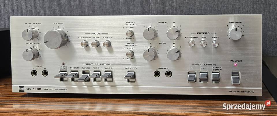 Dual CV1600 wzmacniacz vintage stan świetne TV i Video