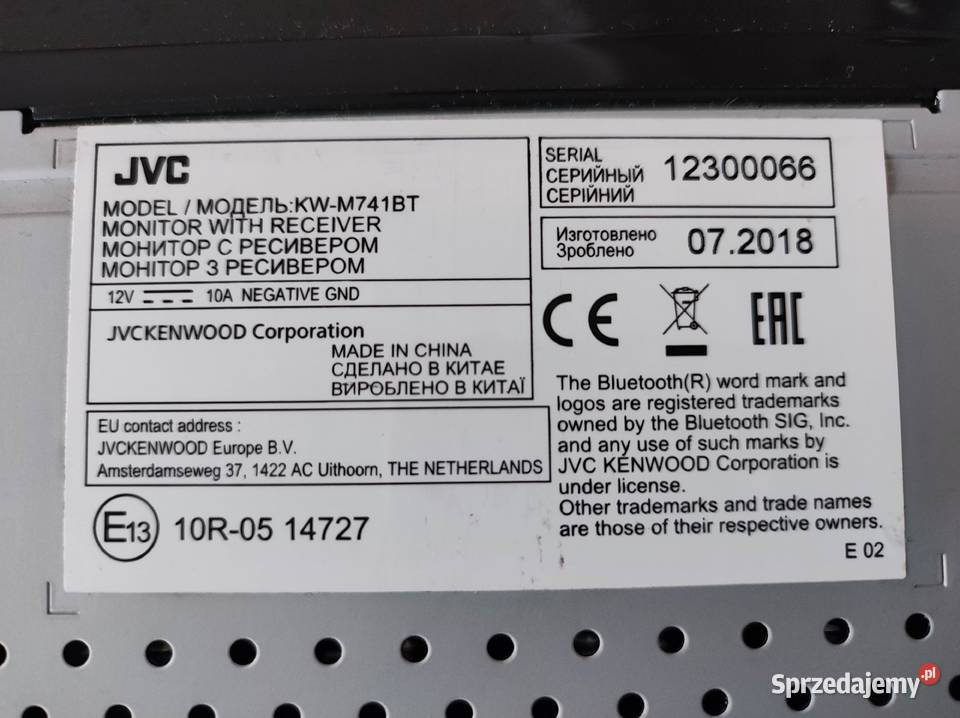 Radio samochodowe JVC KWM741BT JVC Warszawa