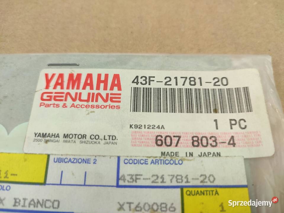 NAKLEJKA 600 NA BOCZEK SIEDZENIEM YAMAHA XT600 lubelskie