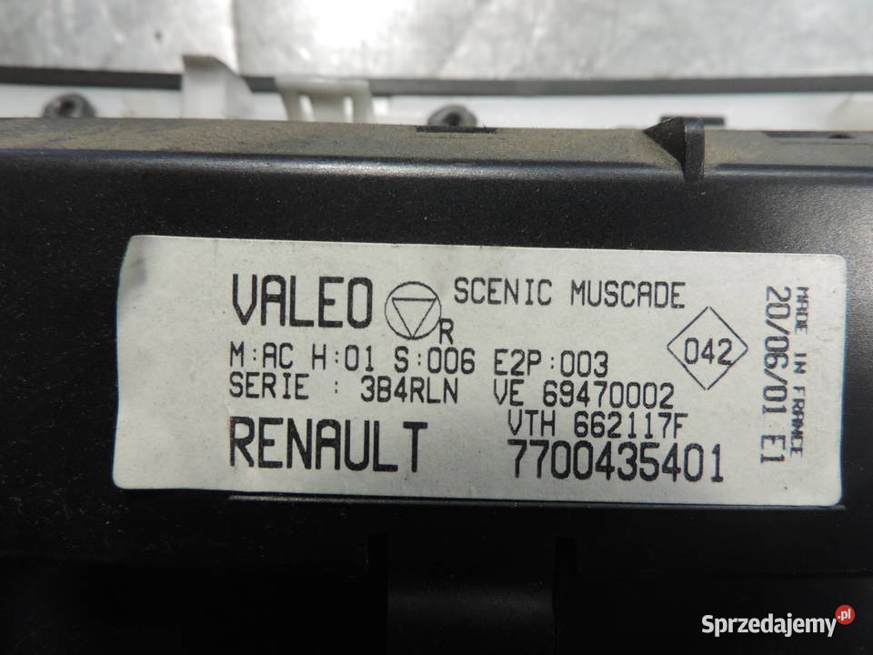 SCENIC I FL LIFT PANEL KLIMATYZACJI 7700435401 Nowy Sącz