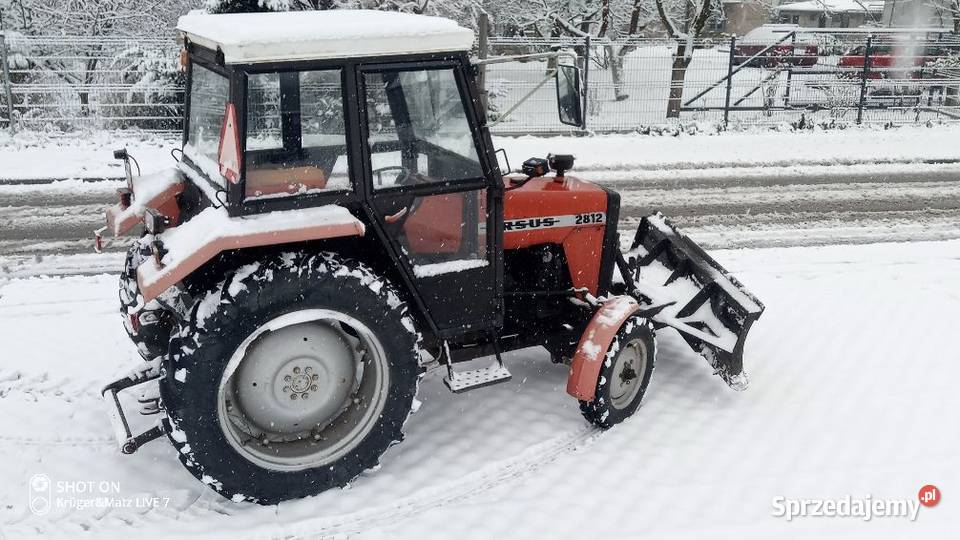 Ciągnik URSUS 2812 pług do śniegu Opoczno