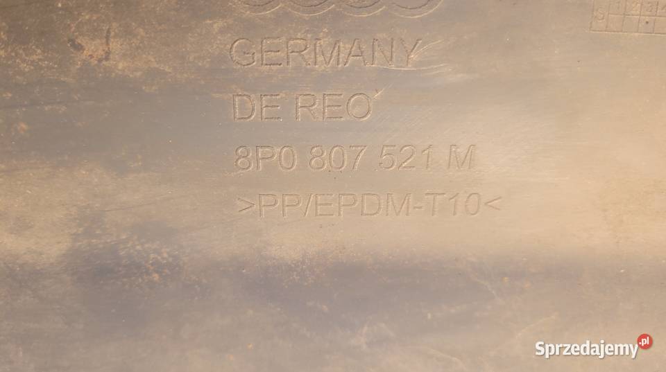 AUDI A3 8P DOKŁADKA SPOILER ZDERZAKA TYL DYFUZOR osobowe Ruda Śląska