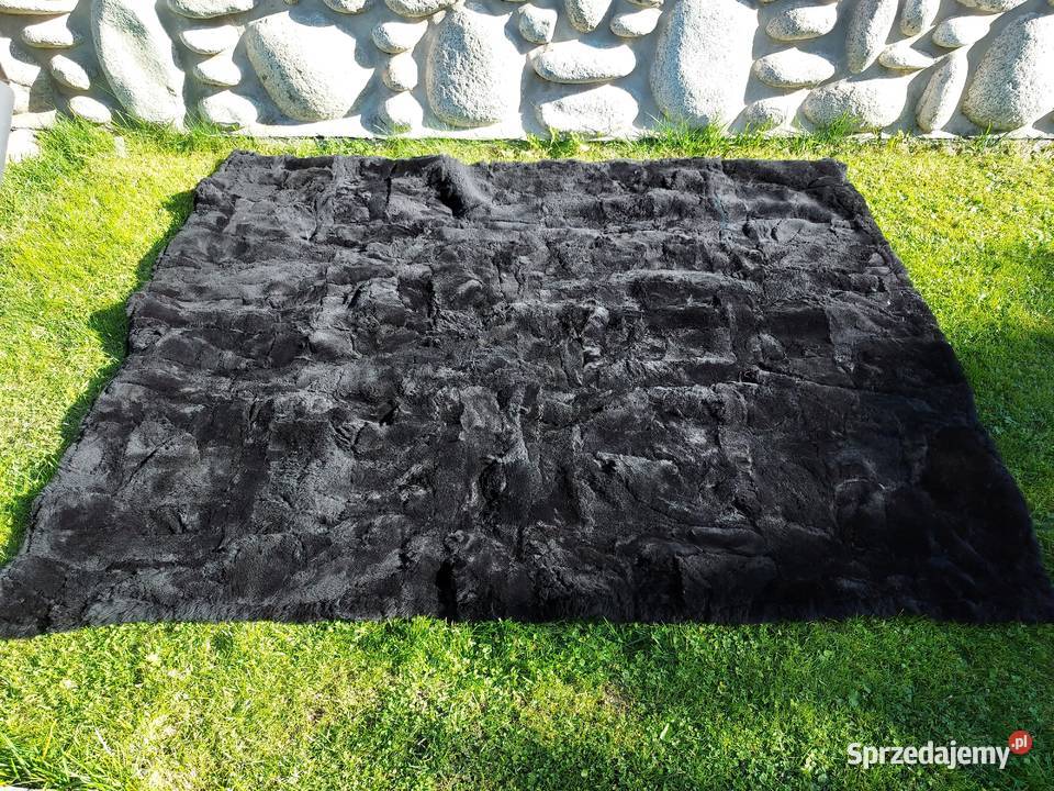 Dywan Skórzany Czarny Skóra Owcza Naturalna Szaflary sprzedam