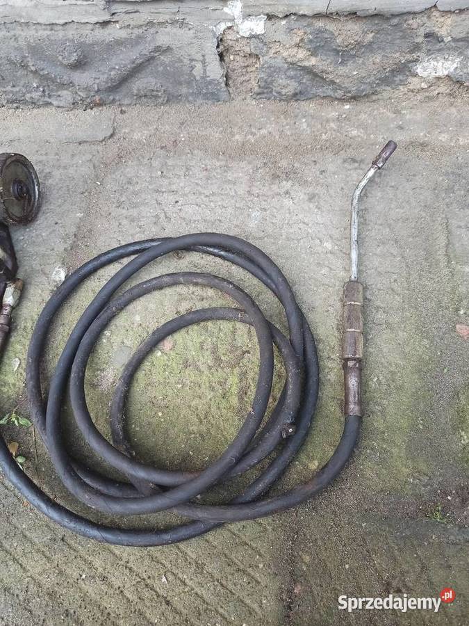 Stara duża towotnica nożna 80 stal żeliwo cięzka wielkopolskie Sulmierzyce