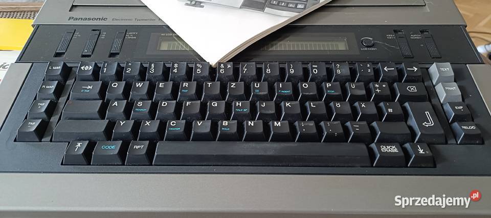 Jedyna na rynku maszyna do pisania Panasonic