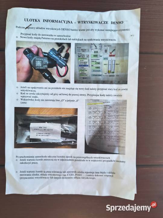 Wtryskiwacze DENSO diesel Jodłowa
