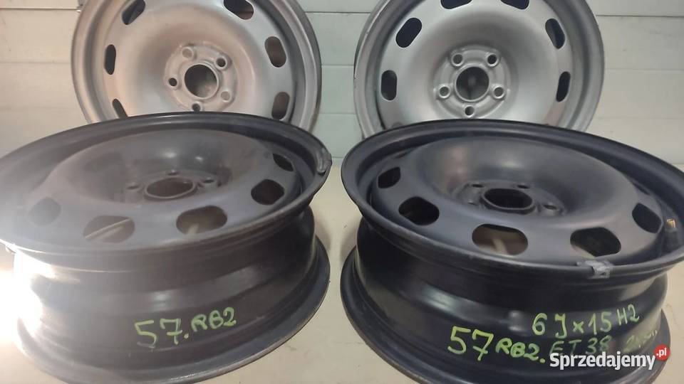 57RB2 FELGA STALOWA 5X100 ET38 6JX15 VW GOLF IV świętokrzyskie Włoszczowa