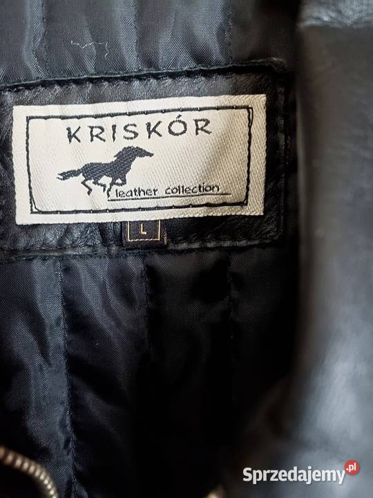 Skórzana czarna kurtka z podpinką Rozmiar L Tychy