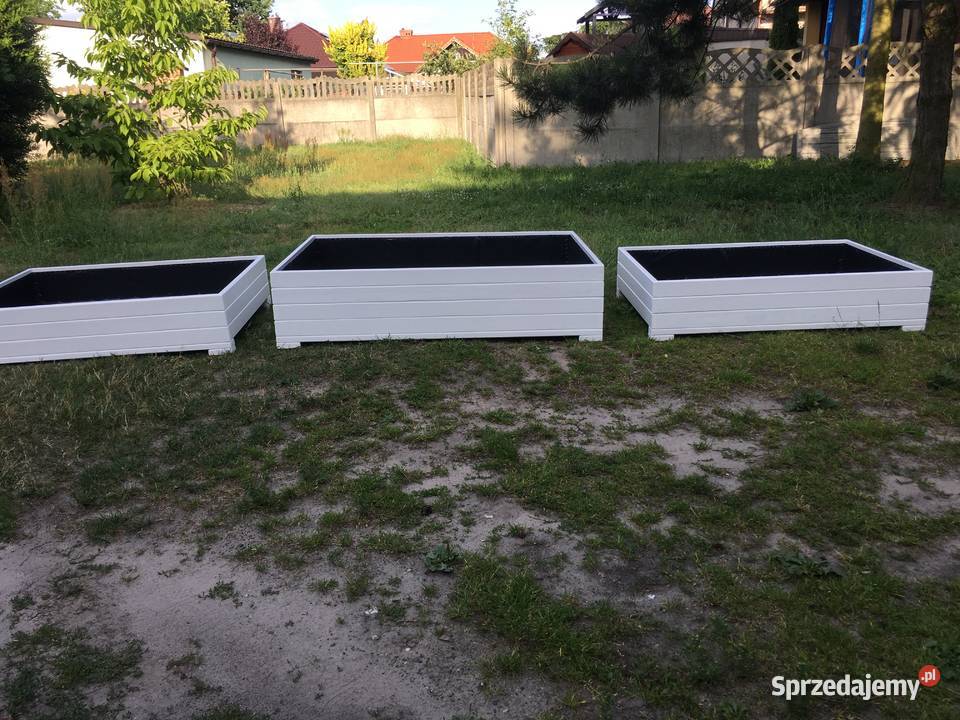 Donica drewniana donica ogrodowa doniczki sprzedam