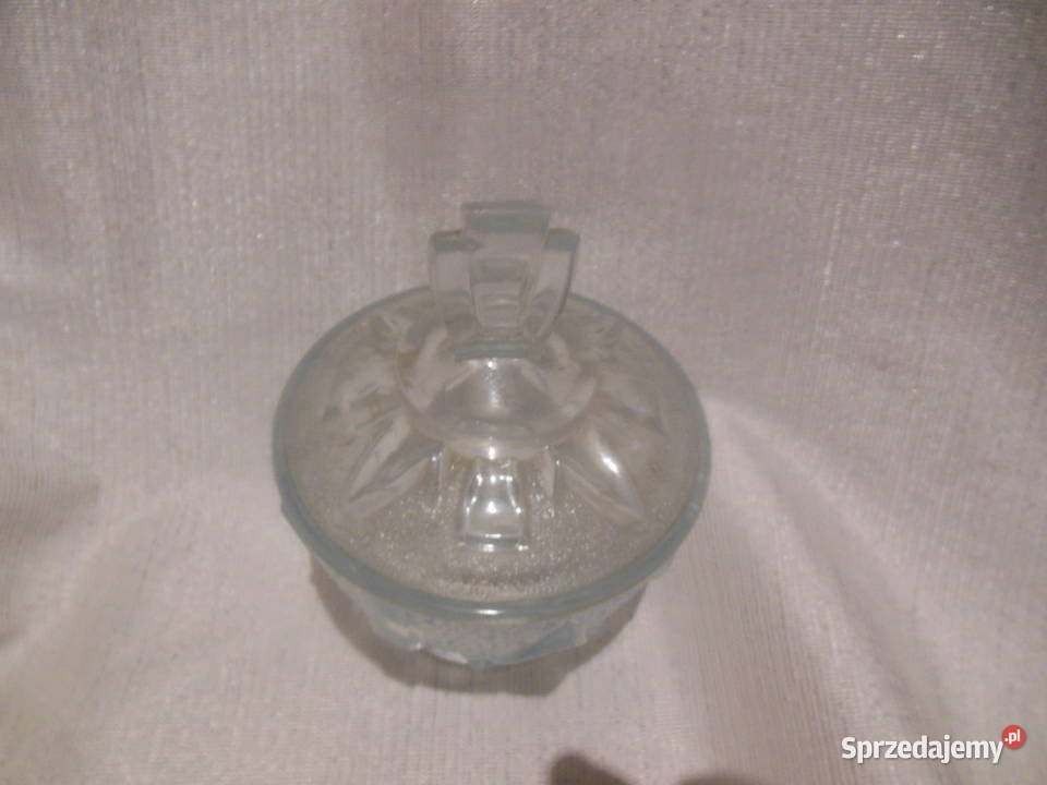 Cukiernica bomboniera szklana PRL Kielce