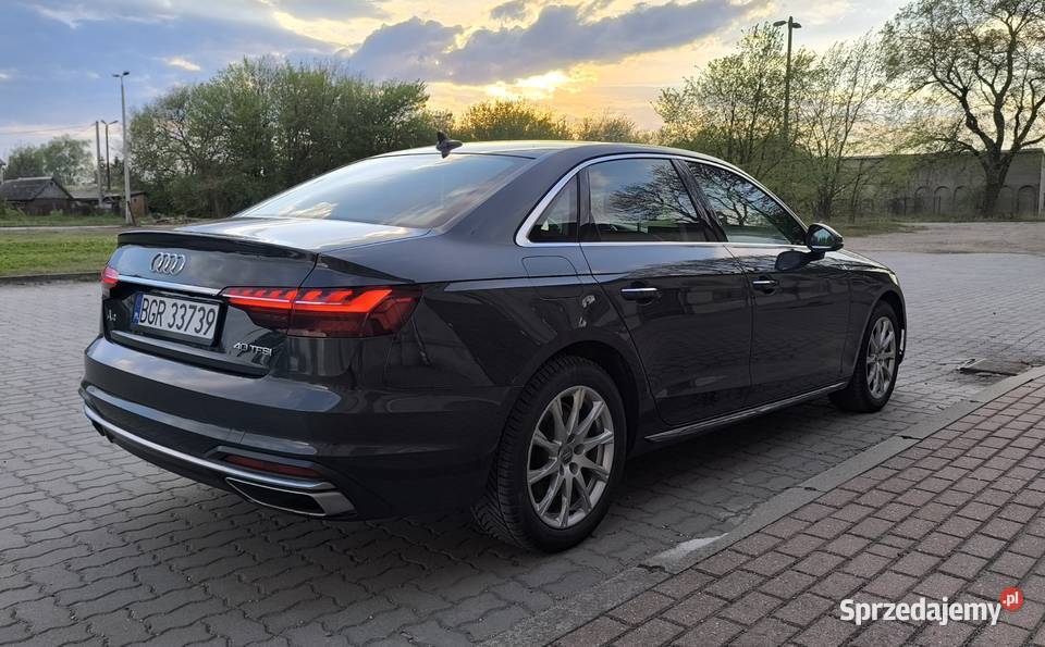 Audi A4 Premium 40TFSI 190 2020 skóry bezwypadek Rok produkcji 2020 Grajewo