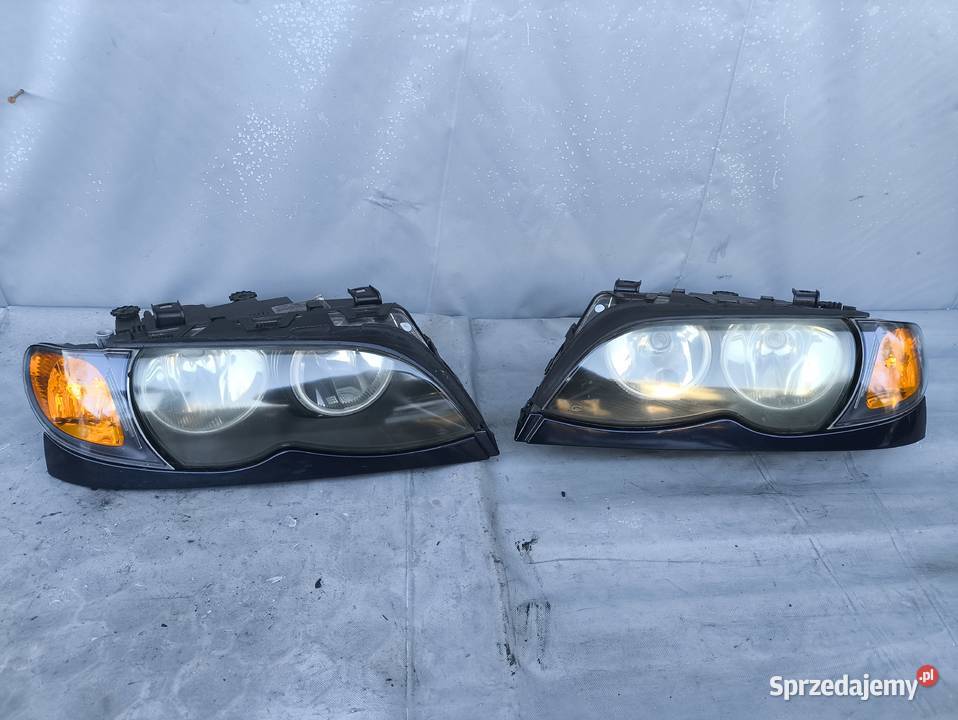 BMW E46 LIFT FL LAMPA PRZEDNIA LEWA PRAWA RINGI Lampy przednie