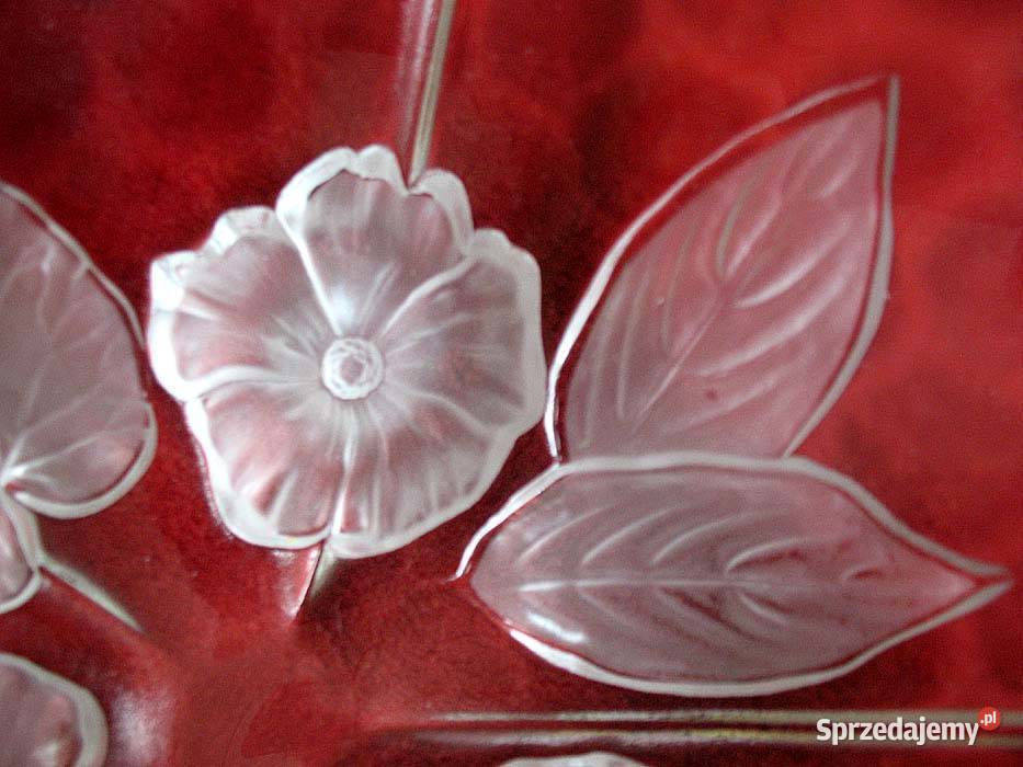 Patera szklana misa na owoce średnica 33 Walther Siedlce