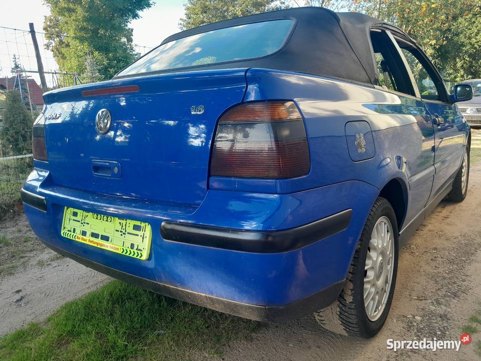 VW Golf IV 16 benzyna Cabrio Karmann z de alu 1595cm3 wielkopolskie Wronki sprzedam