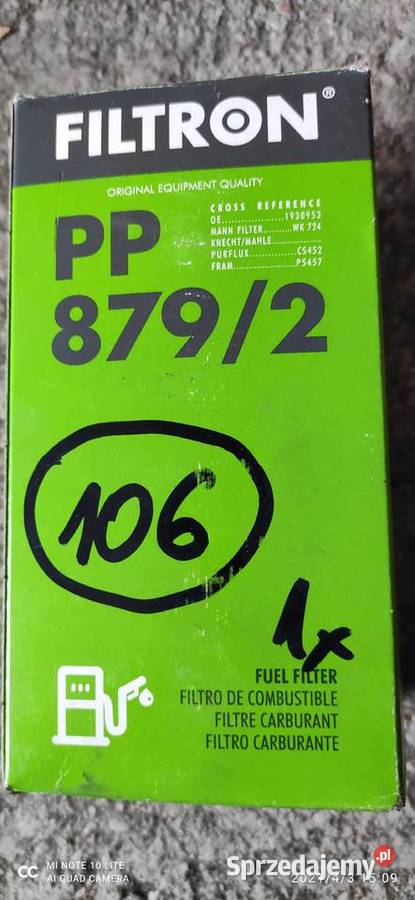 PP 8792 FILTRON FILTR PALIWA IVECO EUROCARGO Filtry Koronowo sprzedam