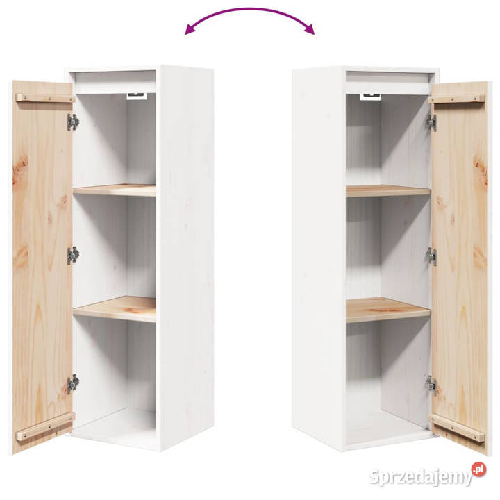 Szafka ścienna biała 30x30x100 lite drewno Warszawa
