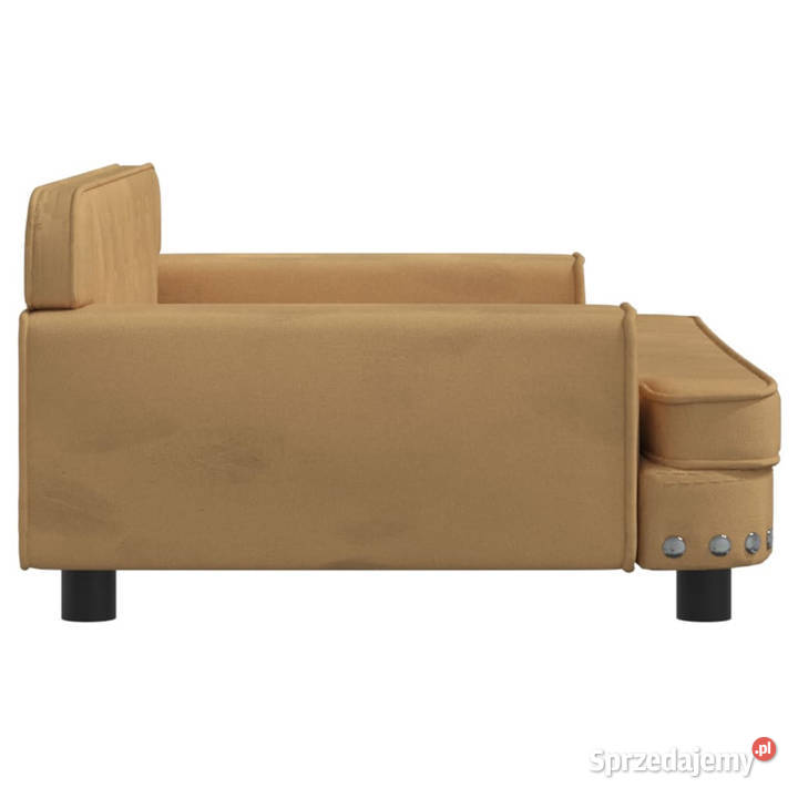 Sofa dzieci brązowa 90x53x30 aksamit WM3196284 Meble Warszawa
