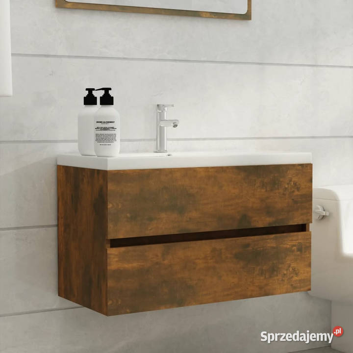 Szafka pod umywalkę przydymiony dąb 80x385x45 sprzedam