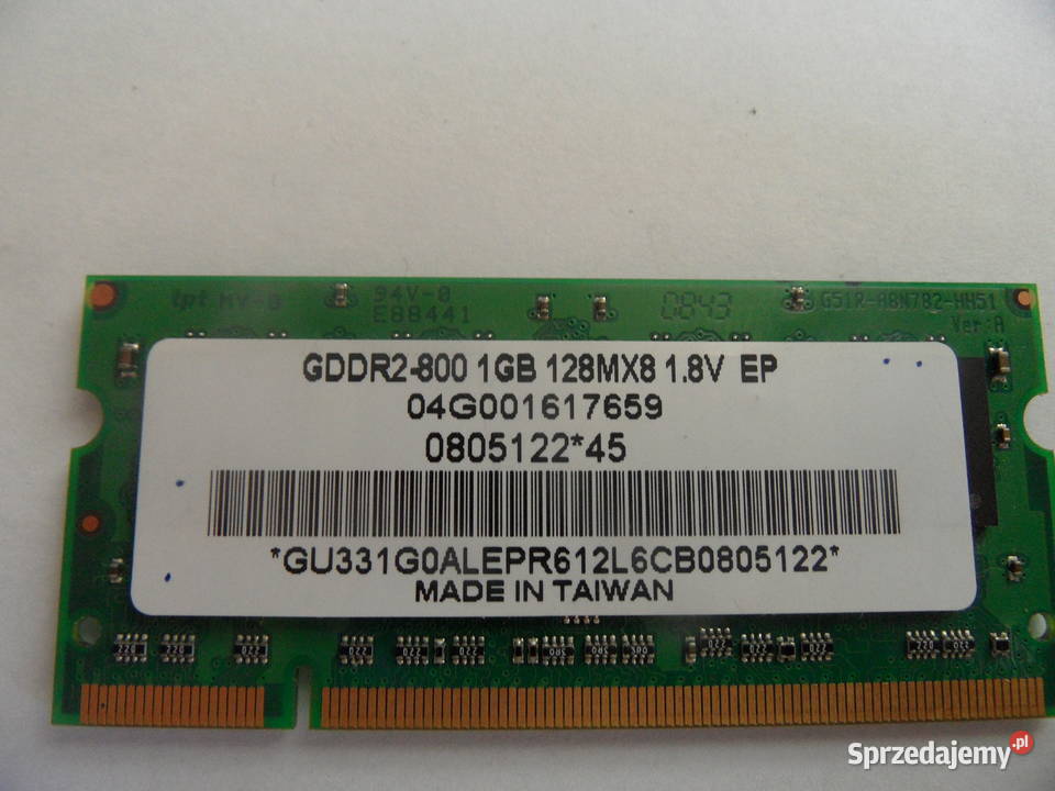 Sprzedam pamięć RAM DDR2 w kościach 512 MB 5 1 mazowieckie Warszawa