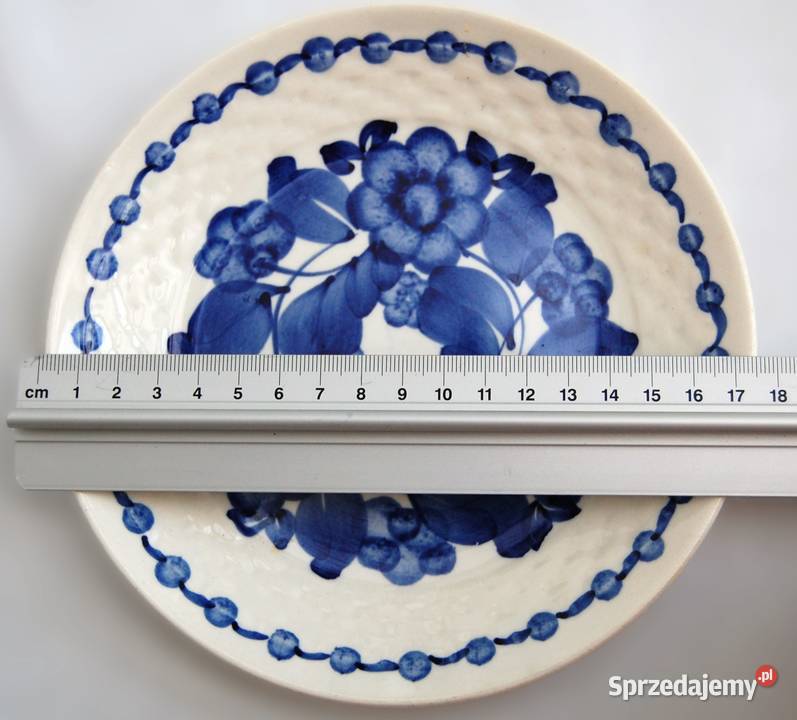 Fajans Koło PRL vintage malowany talerz patera wielokolorowy Talerze i talerzyki Lublin