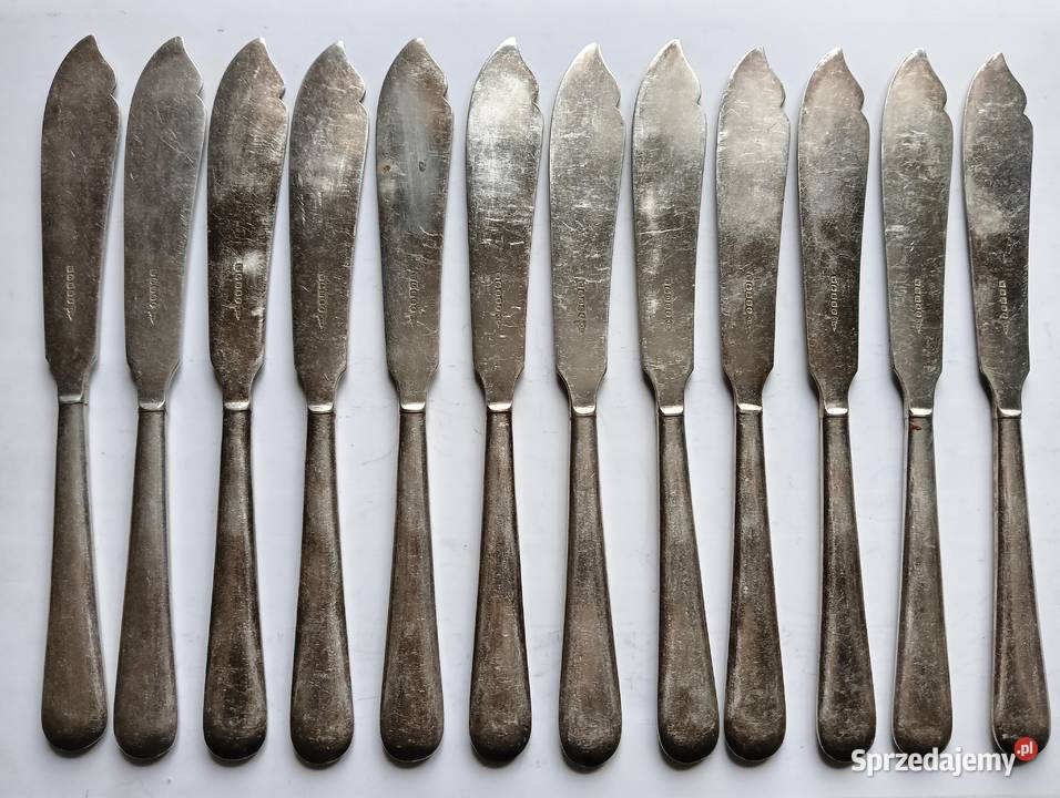 Komplet 24 posrebrzanych widelców i noży WHS Kraków