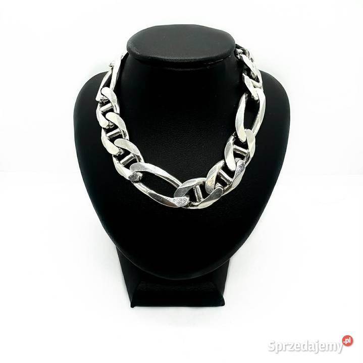 Srebrna Bransoletka PR 925 3438g 22 Figaro Elbląg