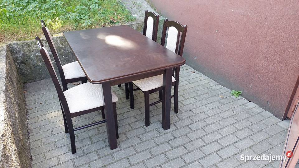 Stół rozsuwany plus krzesła wielkopolskie
