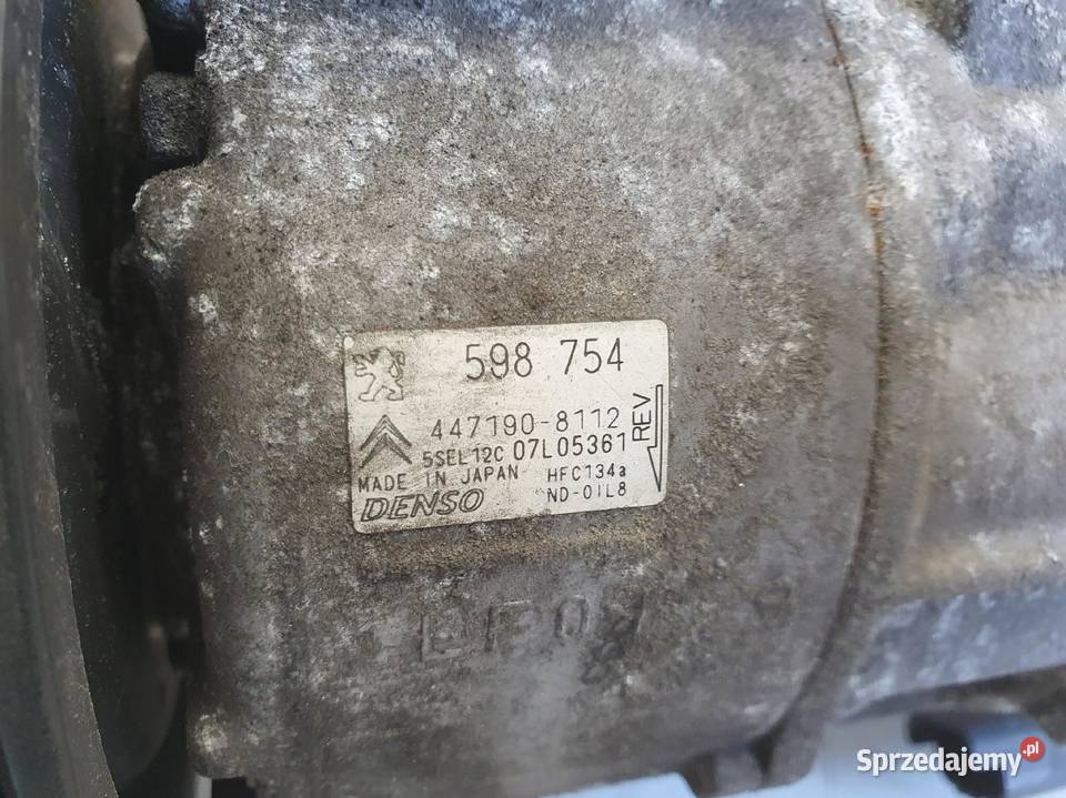 Peugeot 308 14 VTi SPRĘŻARKA KLIMATYZACJI pompa Janów