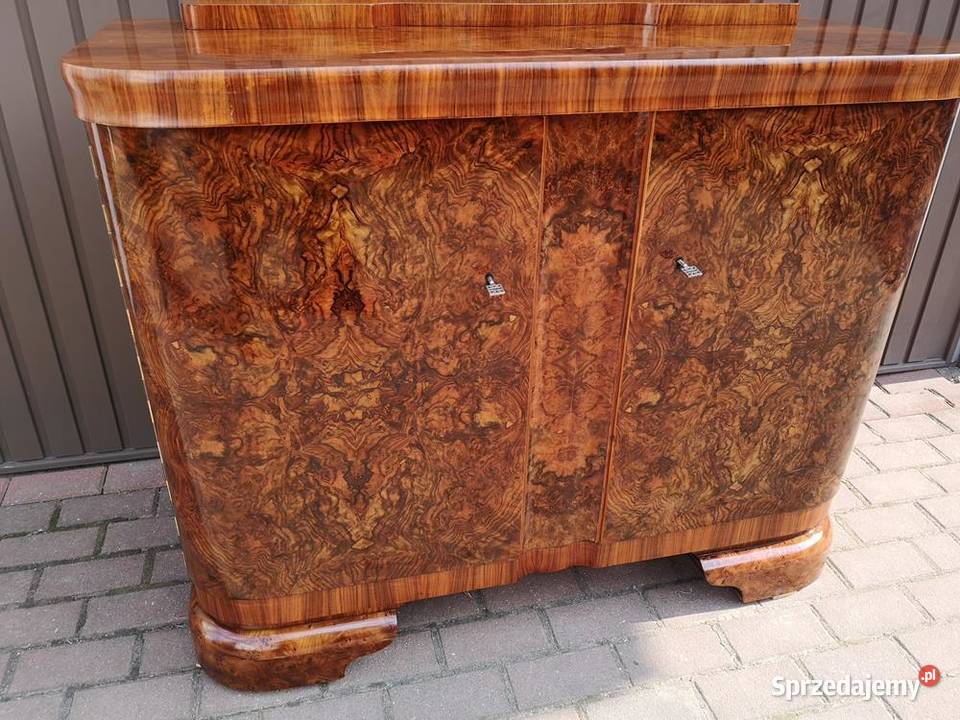 Komoda Pomocnik ARTDECO Orzech Stara Antyk Swarzędz