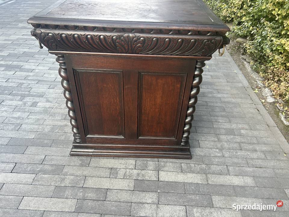 Dębowe biurko antyk